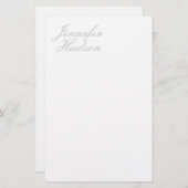 Professioneel minimalistische moderne kalligrafie  briefpapier (Voorkant / Achterkant)