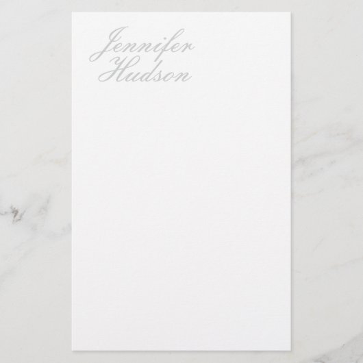 Professioneel minimalistische moderne kalligrafie briefpapier (Voorkant)