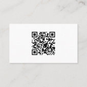 Professioneel Minimalistische Scannable QR-code Visitekaartje (Achterkant)