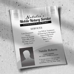 Professioneel Mobiel Notaris & Leningondertekening Flyer