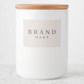 Professioneel Modern Aangepast Voedseletiket Voedselcontainer Etiket (Voorkant)