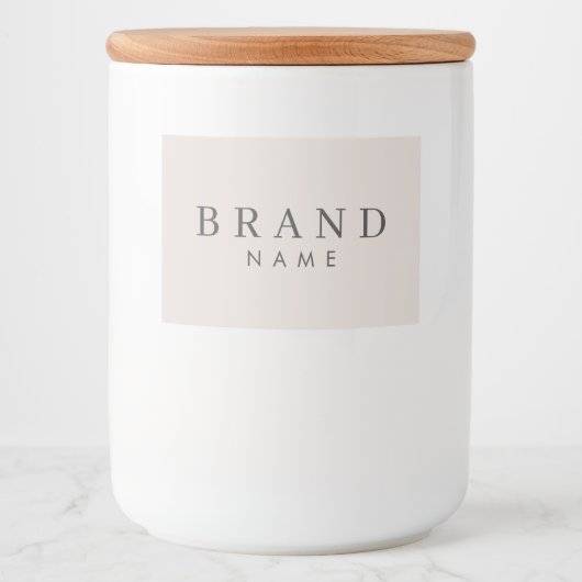 Professioneel Modern Aangepast Voedsetiket Voedselcontainer Etiket (Voorkant)