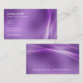 Professioneel modern Abstract Paars Visitekaartje (Voorkant / Achterkant)