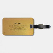 Professioneel Modern Bagagelabel (Achterkant horizontaal)