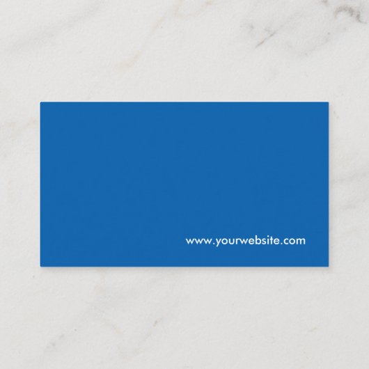 Professioneel modern blauw - Bedrijfs QR Code Logo Visitekaartje (Achterkant)