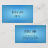 Professioneel, modern blauw beeld visitekaartje (Voorkant / Achterkant)