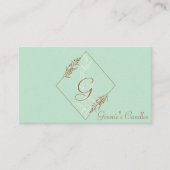 Professioneel, modern blauw en bruin Visitekaartje (Voorkant)