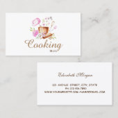 Professioneel, Modern, Bloemen Bakkerij Gereedscha Visitekaartje (Voorkant / Achterkant)