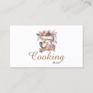 Professioneel,Modern,Bloemendessert,Mixen,Koken Visitekaartje