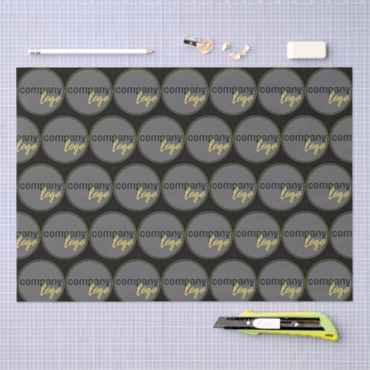 PROFESSIONEEL MODERN BUSINESS LOGO PATTERN GIFT TISSUEPAPIER (Craft)