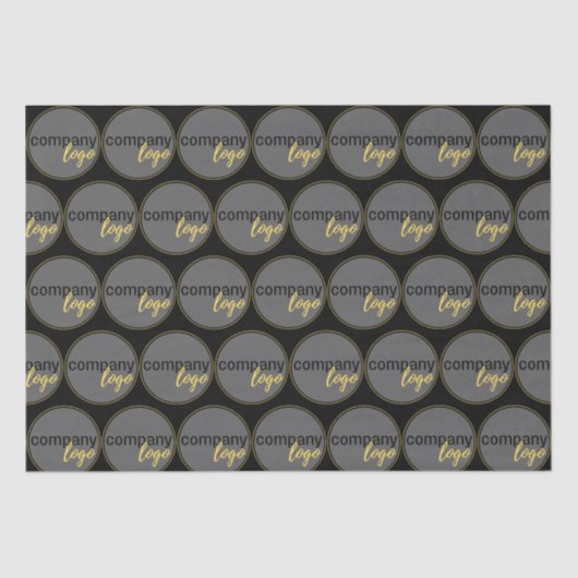 PROFESSIONEEL MODERN BUSINESS LOGO PATTERN GIFT TISSUEPAPIER (Voorkant)