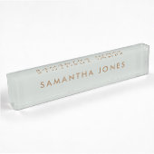 Professioneel Modern Classy Kantoor Name Bord Naambordje