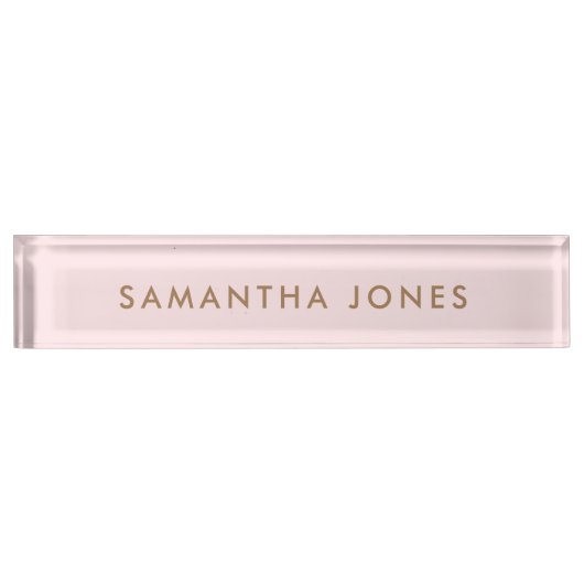 Professioneel Modern Classy Kantoor Name Bord Naambordje (Voorkant)