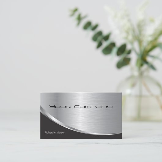 Professioneel, modern computerreparatieserver visitekaartje (Staand voorkant)