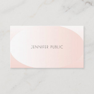 Professioneel modern Creatief Design Blush Pink Visitekaartje