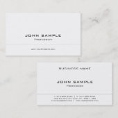 Professioneel Modern Creatief Zwart Wit Bedrijf Visitekaartje (Voorkant / Achterkant)