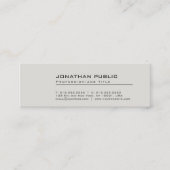 Professioneel modern Creative Elegant Grey Plain Mini Visitekaartje (Voorkant)