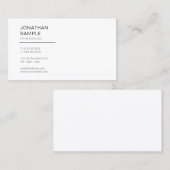 Professioneel, modern design — Eenvoudig design Visitekaartje (Voorkant / Achterkant)