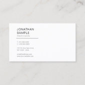 Professioneel, modern design — Eenvoudig design Visitekaartje (Voorkant)