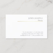 Professioneel, modern design, grijs goud elegant visitekaartje (Achterkant)