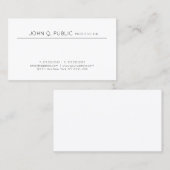 Professioneel, modern design met minimale vereiste visitekaartje (Voorkant / Achterkant)