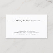 Professioneel, modern design met minimale vereiste visitekaartje (Voorkant)