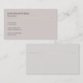 Professioneel, modern design, minimaal design visitekaartje (Voorkant / Achterkant)