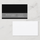 Professioneel Modern Design Trending Elegant Grey Visitekaartje (Voorkant / Achterkant)