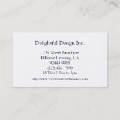 Professioneel modern design visitekaartje (Achterkant)