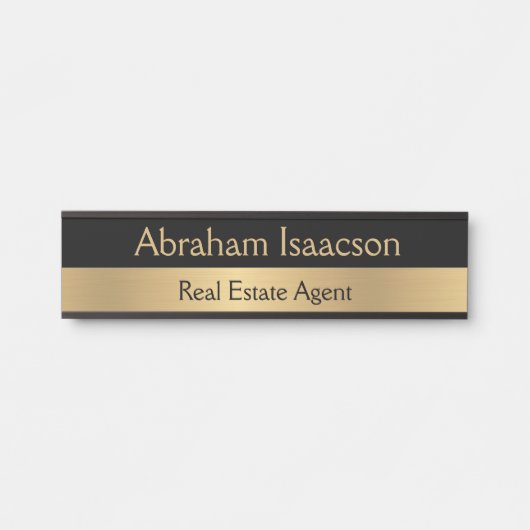 Professioneel modern deur bord naamplaat voor kant (Voorkant)