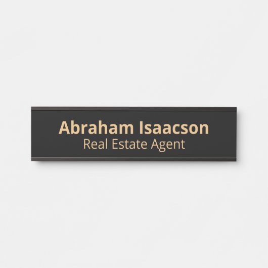 Professioneel modern deur bord naamplaat voor kant (Voorkant)