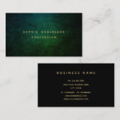 Professioneel, modern, donker Visitekaartje (Voorkant / Achterkant)