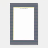 Professioneel modern donkerblauw en plum Striped Post-it® Notes (Voorkant)