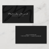 Professioneel modern donkergrijs monogram visitekaartje (Voorkant / Achterkant)