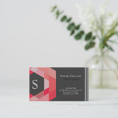 Professioneel Modern Eenvoudig Logo Monogram Visitekaartje (Staand voorkant)