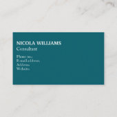 Professioneel Modern Eenvoudig Minimalistisch Donk Visitekaartje (Achterkant)