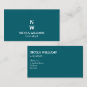 Professioneel Modern Eenvoudig Minimalistisch Donk Visitekaartje (Voorkant / Achterkant)