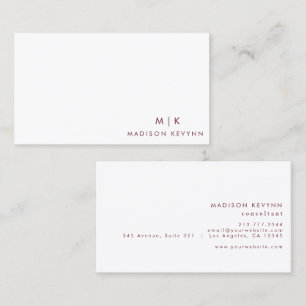 Professioneel Modern Eenvoudig Minimalistisch Visitekaartje