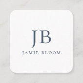 Professioneel Modern Eenvoudig Monogram Initiaal N Vierkante Visitekaartje (Voorkant)