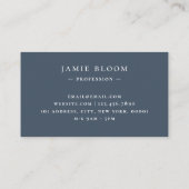 Professioneel Modern Eenvoudig Monogram Initiaal N Visitekaartje (Achterkant)