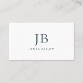 Professioneel Modern Eenvoudig Monogram Initiaal N Visitekaartje (Voorkant)