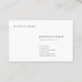 Professioneel Modern Eenvoudig Ontwerp Elegante Sj Visitekaartje (Achterkant)