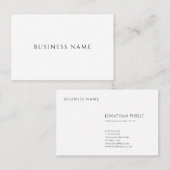 Professioneel Modern Eenvoudig Ontwerp Elegante Sj Visitekaartje (Voorkant / Achterkant)