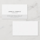 Professioneel, modern, eenvoudig ontwerp met minim visitekaartje (Voorkant / Achterkant)