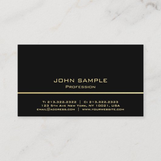 Professioneel, modern, eenvoudig ontwerp met minim visitekaartje (Voorkant)