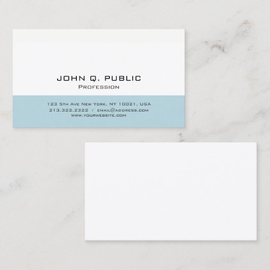 Professioneel, modern, eenvoudig ontwerp met minim visitekaartje (Voorkant / Achterkant)