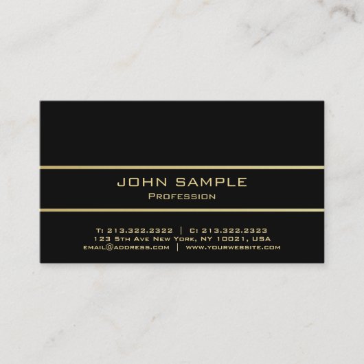 Professioneel, modern, eenvoudig ontwerp visitekaartje (Voorkant)