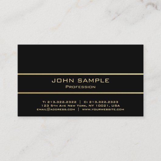 Professioneel, modern, eenvoudig ontwerp visitekaartje (Voorkant)