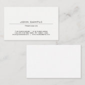 Professioneel, modern, eenvoudig ontwerp, wit visitekaartje (Voorkant / Achterkant)