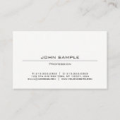 Professioneel, modern, eenvoudig ontwerp, wit visitekaartje (Voorkant)